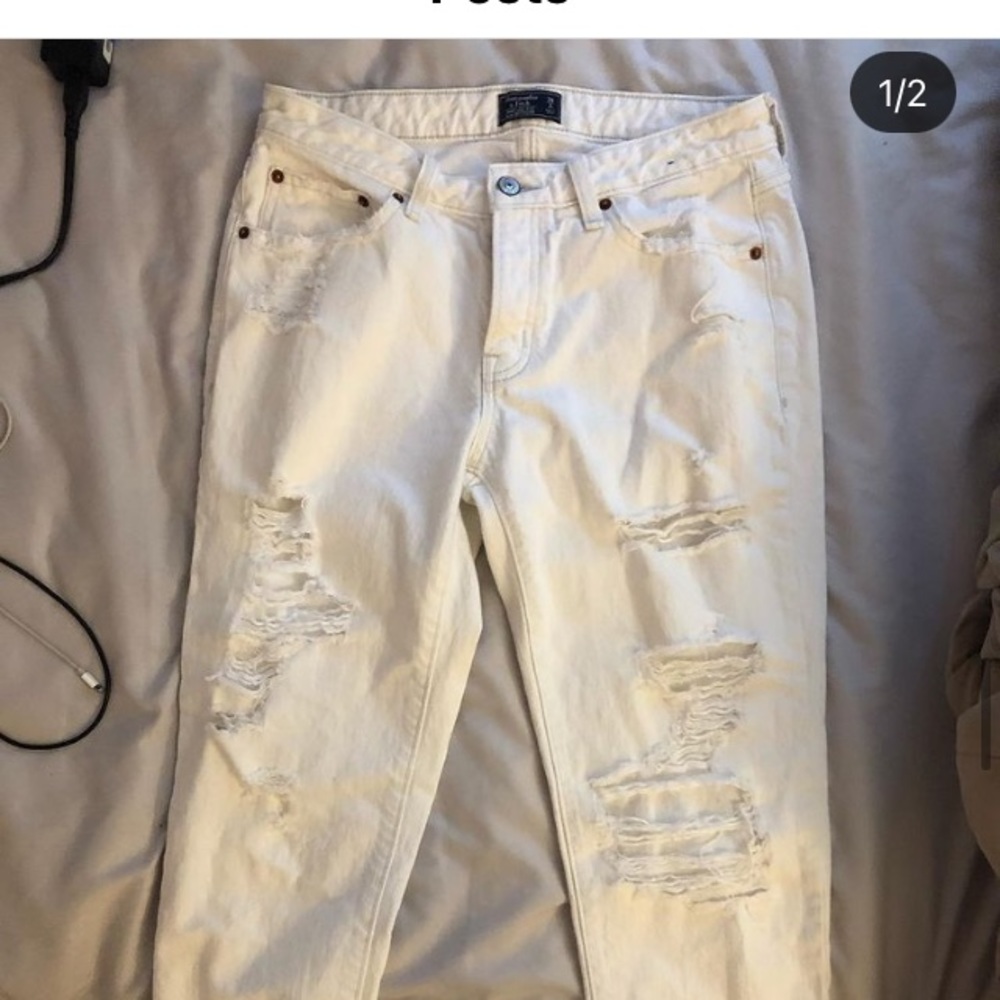 Abercrombie and Fitch boyfriend jeans